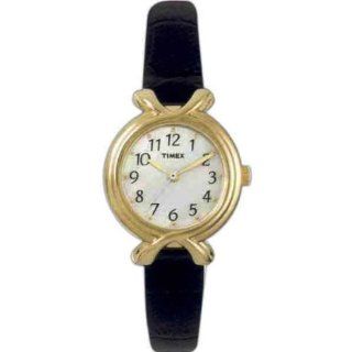 Timex Ladies Dress Watch Leather Strap T2M848: Watches