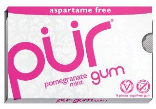 PUR Pomegranate Mint Gum (Aspartame Free), 108 Piece: Health & Personal Care