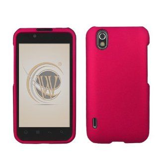 LG Marquee AS855/US855/VM855/LS855 Protex Rose Pink Rubber Cell Phones & Accessories