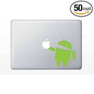 Android Eating Apple Vinyl MacBook Decal: Other Products: Industrial & Scientific