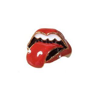 Red Lips Rock & Roll Ring (Size 6): Jewelry
