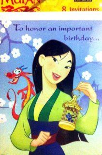 Disney's Mulan Birthday party invitation Toys & Games