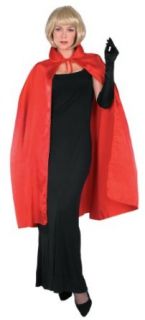 Rubie's Costume Satin Cape with Collar 3/4 Length Costume, Red, 45 Inch: Clothing
