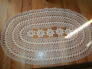 Oval Shaped Crochet Doily : Table Runners : Everything Else