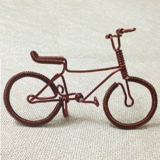 Beauty Mall Handmade Enameled Wire Mini Tandem Racing Cycle Model for Modern Art Collection Souvenir   Home Decor Collectible Dolls