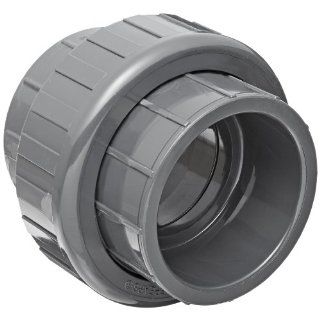 Spears 897 Series PVC Pipe Fitting, Union with EPDM O Ring, Schedule 80, 1 1/2" Socket: Industrial Pipe Fittings: Industrial & Scientific