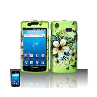Green Flower Hard Cover Case for Samsung Captivate SGH I897: Cell Phones & Accessories