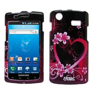 Purple Flower Hard Case Cover for Samsung Captivate SGH I897 Cell Phones & Accessories