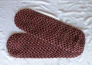 ITM Westerly Braided Wool Non Slip Stair Treads, 9 Inch by 29 Inch, Cranberry, Set of 2   Braided Rugs