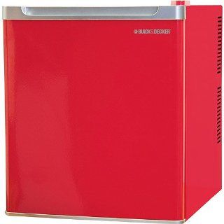Black & Decker NuCool 1.7 Cubic Foot Compact Fridge, Fearless Red: Kitchen & Dining