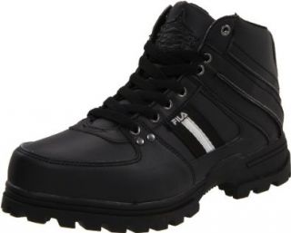 Fila Men's Scalante Boot, Black/Black/Metallic Silver, 9 M US: Hiking Boots: Shoes