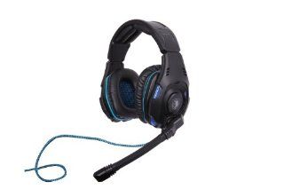 SADES SA 907 PC Gaming Headset w/ Microphone + Volume Control   Black/Blue: Computers & Accessories