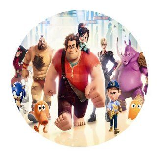 Custom Wreck It Ralph Mouse Pad Standard Round Mousepad WP 907 : Office Products