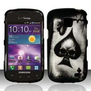 Samsung Galaxy Proclaim S720c Case (Straight Talk) Electrifying Skull Hard Cover Protector with Free Car Charger + Gift Box By Tech Accessories: Cell Phones & Accessories