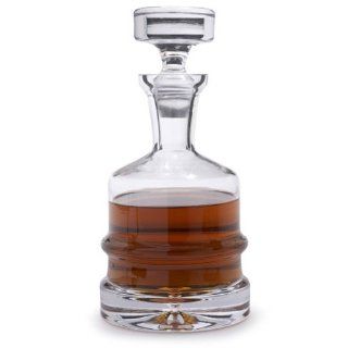 Sur La Table Ribbed Whiskey Decanter 26 909: Kitchen & Dining