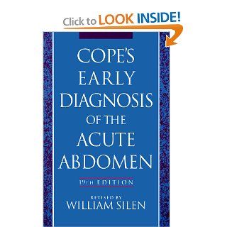 Cope's Early Diagnosis of the Acute Abdomen: 9780195097597: Medicine & Health Science Books @