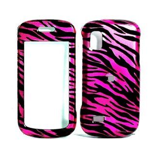 Transparent Design Hot Pink Zebra Print Samsung Solstice A887 Hard Case/Cover/Faceplate/Snap On/Housing/Protector: Cell Phones & Accessories
