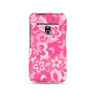 Hot Pink Pop Flower Hard Cover Case for LG Esteem MS910 Revolution VS910: Cell Phones & Accessories