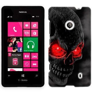 Nokia Lumia 521 Red Eye Skull Phone Case Cover Cell Phones & Accessories