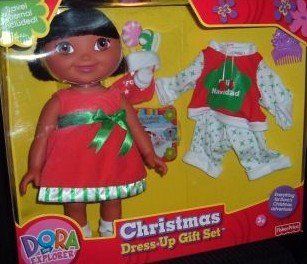 Dora the Explorer Christmas Dress Up doll Gift Set: Toys & Games