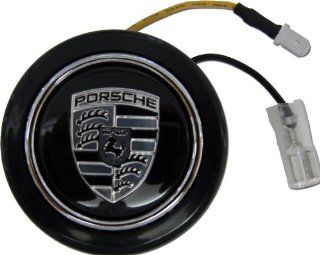 Porsche Steering Wheel Horn Button in BLACK for 911 914 993 928 968 944 986 930 996 924 996 997 Boxster Cayenne Carrera Targa Panamera Cayman: Automotive