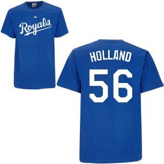 Greg Holland Kansas City Royals Royal Player T Shirt by Majestic : Athletic T Shirts : Sports & Outdoors