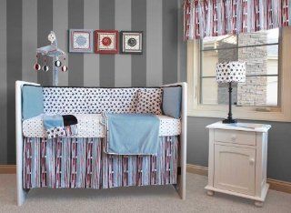 Kathy Ireland 4 Piece Infant Set, Madison Boy : Crib Bedding Sets : Baby