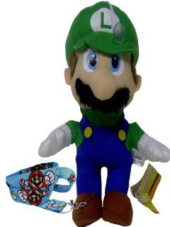 New Luigi Stuffed Figure Super Mario Bross Free Lanyard: Toys & Games