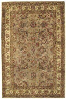 8'6" x 8'6" Round Oscar Isberian Rugs Area Rug Beige/Amber Color Hand Tufted India "Piedmont Collection" Keshan Design   Area Rugs