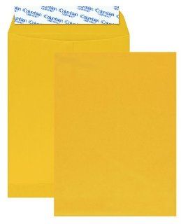 Columbian Brown Kraft 9 x 12 Inch Catalog Grip Seal Closure Envelopes 100 Count (CO922) : Mailing Envelopes : Office Products