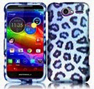 Blue Leopard Hard Cover Case for Motorola Electrify M XT901: Cell Phones & Accessories