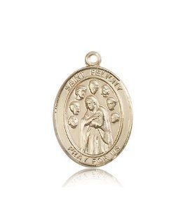 Free Engraving Included Medal 14k Gold St. Saint Felicity Medal 1" Oval 7341KT w/o Chain w/Box Patron Saint of Death of Children: Jewelry