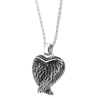 Sterling Silver .925 Sterling Angel Eagle Bird Wings Necklace .925 Stamp Hypoallergenic: Jewelry