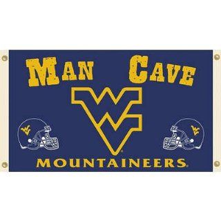 (36x60) NCAA West Virginia Mountaineers Man Cave Flag with Grommets   Sports Fan Outdoor Flags
