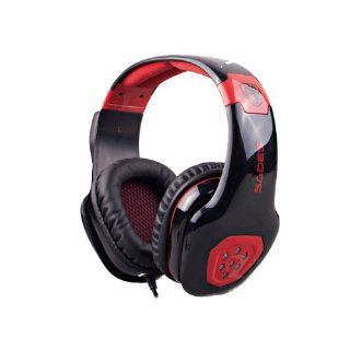 Sades SA 905 over ear surround sound gaming headset USB Stereo Headphone with Mic (blackred) Computers & Accessories