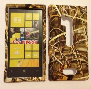 ADV CAMO GRASS REALTREE WILD DRY CAMOUFLAGE HUNTER FOR NOKIA LUMIA 928 VERIZON RUBBERIZED HARD PROTECTOR COVER CASE / SNAP ON PERFECT FIT CASE: Cell Phones & Accessories