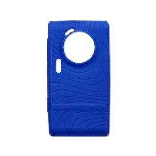 Fashionable Perfect Fit Soft Silicon Gel Protector Skin Cover (Faceplate/Snap On) Rubber Cell Phone Case for Samsung Memoir SGH T929 T Mobile   Navy Blue Cell Phones & Accessories