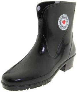 Love Moschino Women's Jelly Love JA24013G0TLX0 Rainboot, Black, 36 EU (US Women's 6 M): Shoes