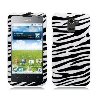 Aimo HWM931PCIM005 Durable Hard Snap On Case for Huawei Premia M931   1 Pack   Retail Packaging   Zebra: Cell Phones & Accessories