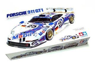 Tamiya Automotive Model 1/24 Car Porsche 911 GT1 Scale Hobby 24186 with RCECHO Full Version Apps Edition: Toys & Games