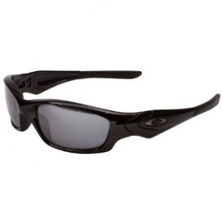 Oakley 12 935 Straight Jacket Sunglasses Black (Black Iridium Polarized Lens): Oakley: Shoes