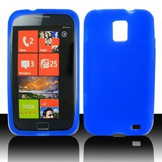 Blue Soft Silicone Gel Skin Cover Case for Samsung Focus S SGH I937: Cell Phones & Accessories