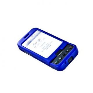 (Blue G1) Hard Skin Case Rubber Polycarbonate Cover for T Mobile Google G1 / MyTouch 3G / G2 / HTC Magic Android Phone with Screen Protector: Clothing