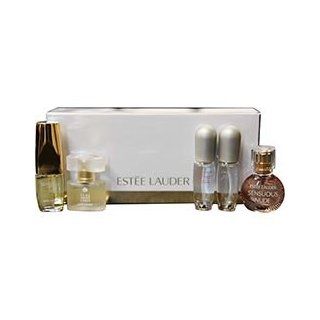 ESTEE LAUDER VARIETY 5 PIECE MINI VARIETY WITH SENSUOUS NUDE & PURE WHITE LINEN & PLEASURES & PLEASURES BLOOM & BEAUTIFUL LOVE AND ALL ARE EDP SPRAY MINIS WOMEN : Fragrance Sets : Beauty