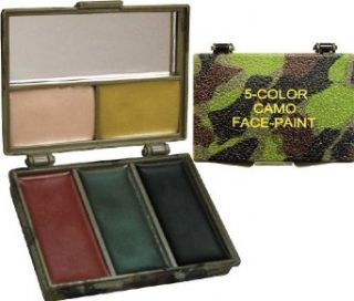 Woodland Grey Bark Camouflage 5 Color Compact Face Paint: Clothing