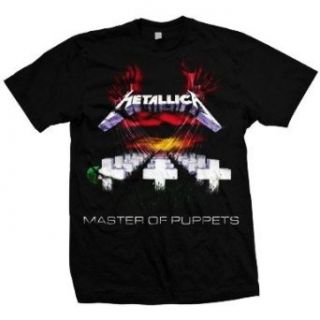Metallica Master of Puppets 2 sided black T shirt: Novelty T Shirts: Clothing