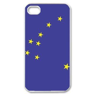 Alaska Big Dipper Flag Iphone 4 4S Case Top American States Flag Cases Cover Personality at abcabcbig store: Cell Phones & Accessories