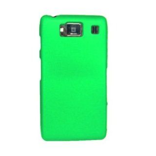 SOGA(TM) Neon Green Hard Cover Case with Pry Triangle Case Removal Tool for Motorola XT926 Droid Razr HD Verizon Accessories [SWE418] Cell Phones & Accessories
