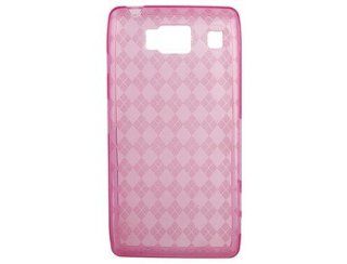 Hot Pink TPU Plastic Crystal Skin Phone Case for Motorola DROID RAZR HD XT926W: Cell Phones & Accessories