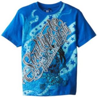 Southpole   Kids Boys 8 20 Glitter and Screen Print Graphic Tee: Clothing